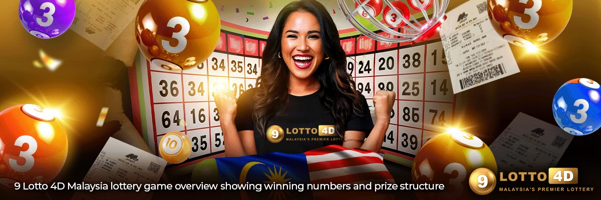 9 Lotto 4D Malaysia lottery game overview showing winning numbers and prize structure