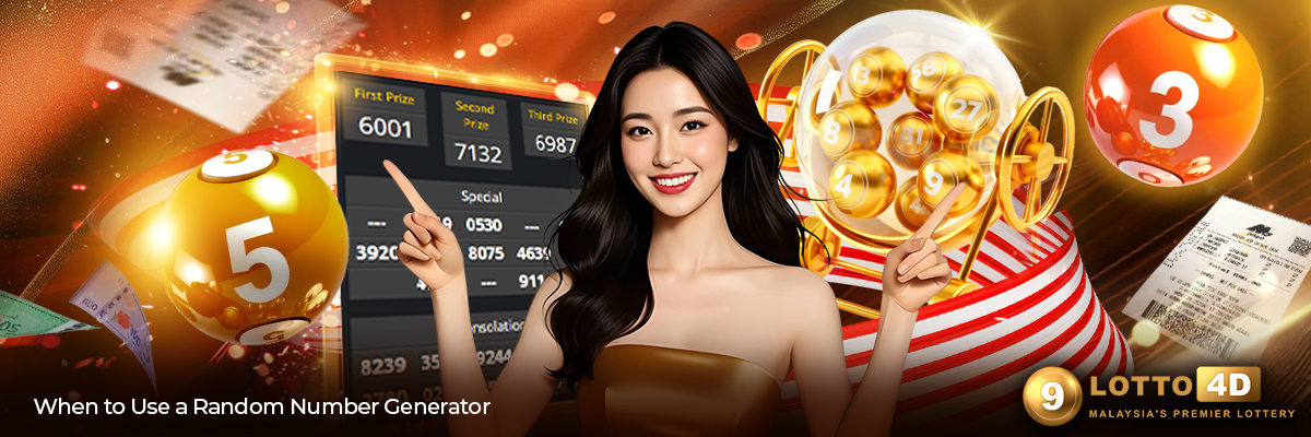 When to Use a Random Number Generator - Scenarios when to use a 4D number generator including new players, quick picks, and supplementary number selection